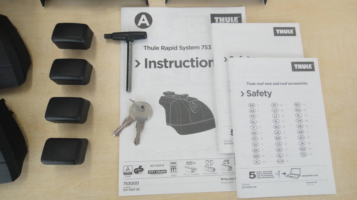 THULE TH753 スーリー ラピッドフィックスポイント ラピッド thule 