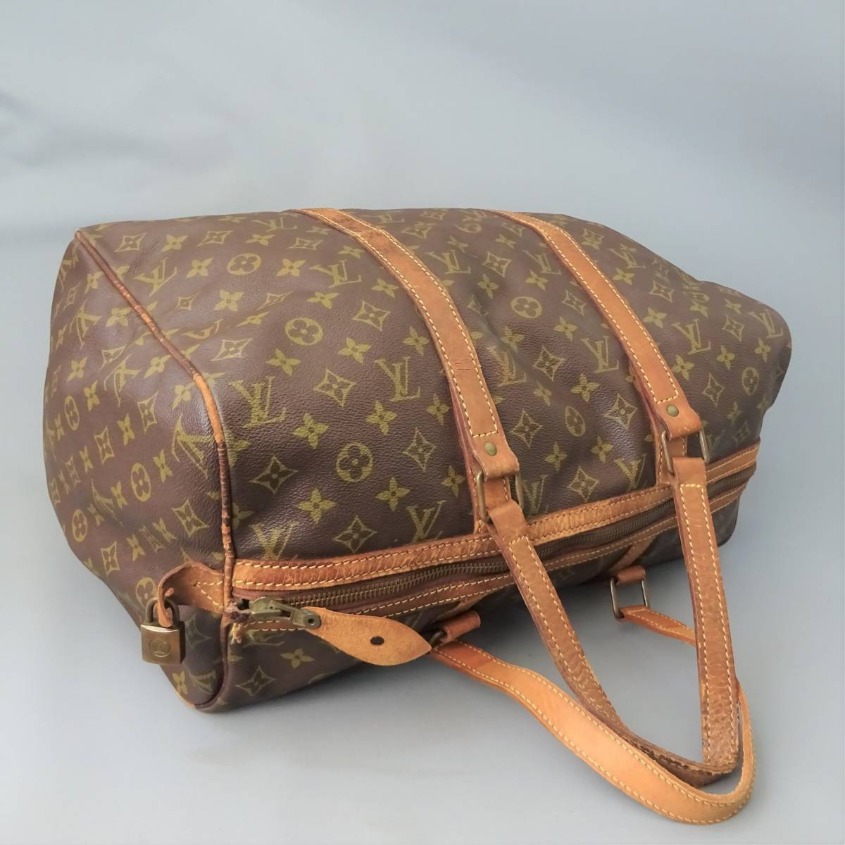LOUIS VUITTONモノグラムサックスープル 約W45 D21 H26 本物□ルイヴィトン□モノグラム□サックスープル□ボストンバッグ
