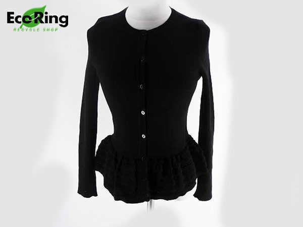 【セール，新品】 1円 REDValentino レッドバレンティノ 裾フリル カーディガン XS ブラック CP114(女性用)｜売買されたオークション情報、yahooの商品情報をアーカイブ公開 - オークファン 女性用