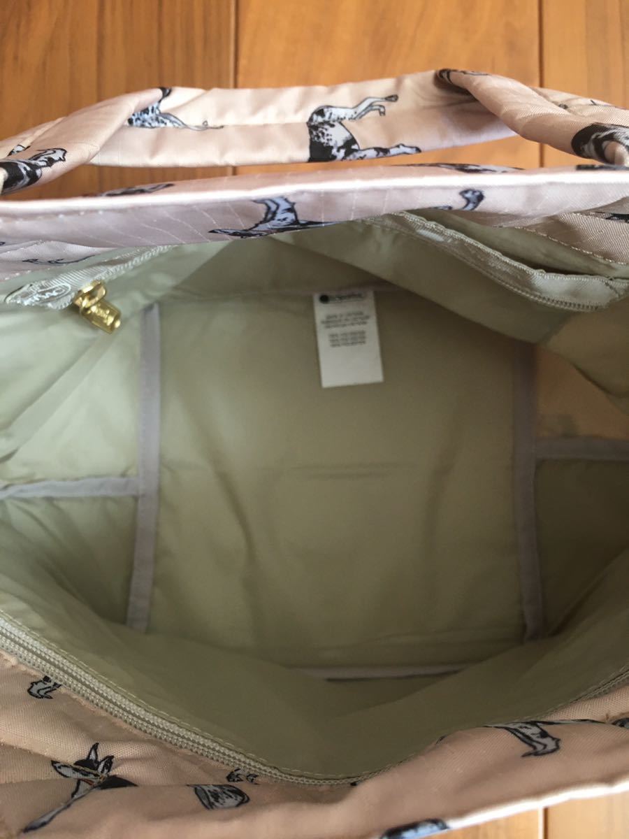 新品 即決 タグ付き レスポートサック 風間ゆみえ 犬 ベージュコラボ  