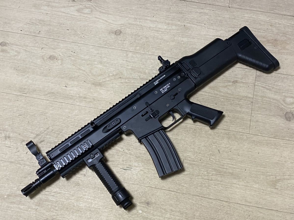 カスタム済み D-boys電動ガンSCAR 黒（検ARMP5RPKAK74AKMAK47M4M16