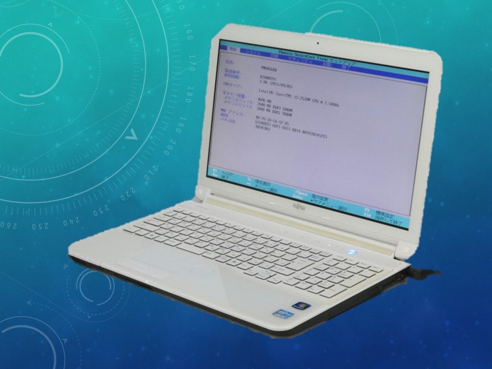 美品 中古 白 ノートパソコン 15.6インチ windows10 office2019 4GB