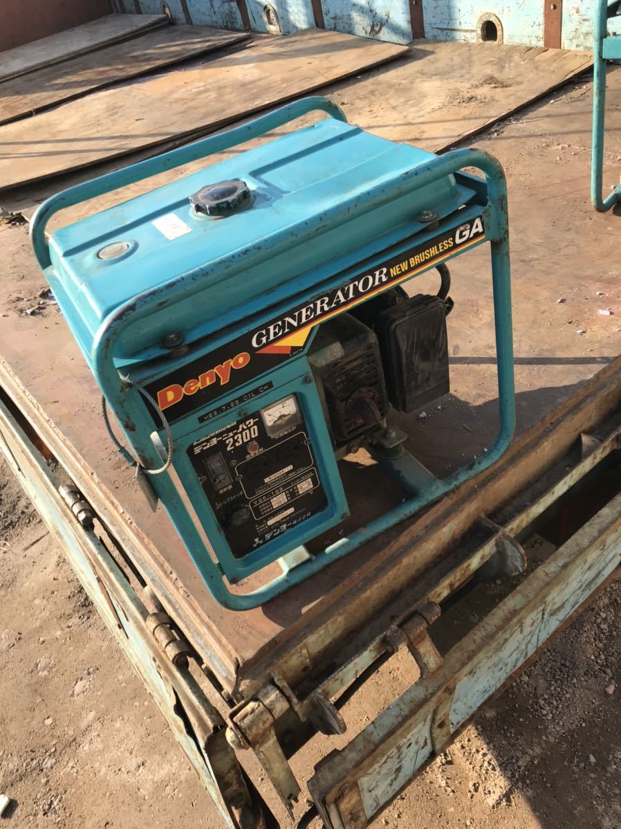 デンヨー ニューパワー発電機 GA-2300 エンジン 100V 50Hz 2.0KVA