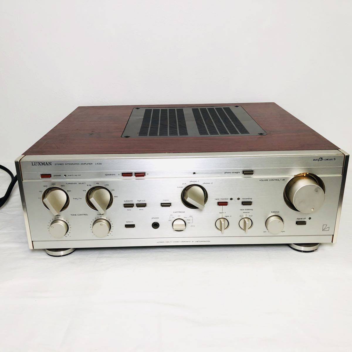 LUXMAN L-530 プリメインアンプ LUXMAN L-530の仕様 ラックスマン 
