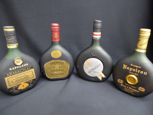 1円スタート brandy アルマニャック4本セット 0 ブランデー サンペ