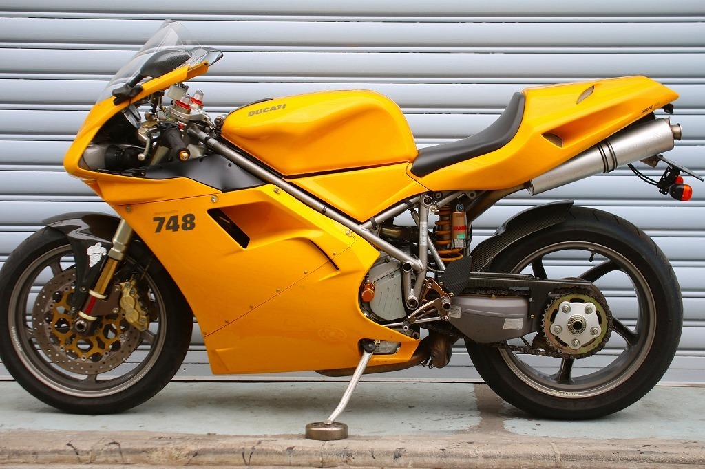 DUCATI 748モノポスト/フルパワー/イエロー/2001年/STMクラッチ/DUCATIパフォーマンス/車検60枚以上掲載/タンブリーニデザイン Ducati 0 1 Video, Specs, 748S