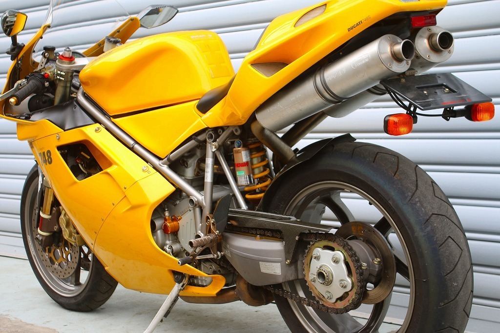 DUCATI 748モノポスト/フルパワー/イエロー/2001年/STMクラッチ/DUCATIパフォーマンス/車検60枚以上掲載/タンブリーニデザイン Ducati 0 1 Video, Specs, 748S