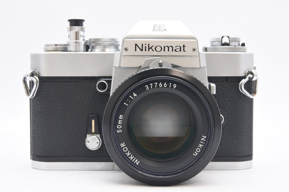Nikomat EL（レンズ標準F1.4付） ◇ Nikon ニコン Nikomat EL + 非AI NIKKOR 50mm F1.4 フィルムカメラ