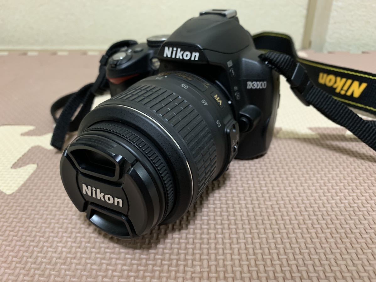 《NIKON デジタル一眼レフカメラD3000本体&レンズAF-S・18-55㎜1:3.5-5.6G／ジャンク品》