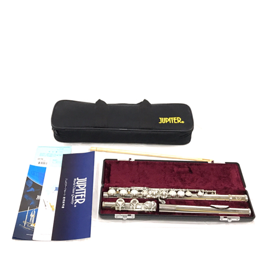 【良品】ジュピター Jupiter フルート JFL-503E ケース付 ジュピター フルート 木管楽器 JFL503E Eメカ 銀メッキ仕上げ ケース等