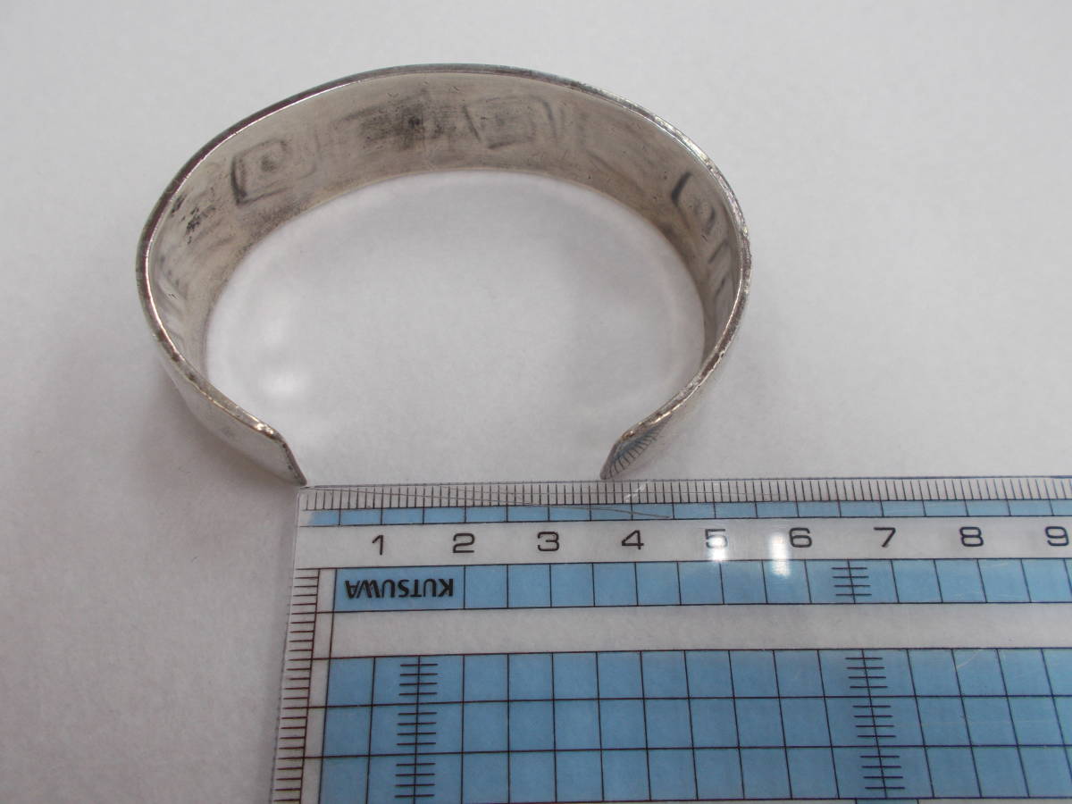 ホピ族 バングル オーバーレイ 172mm ベア パットテワウィナ ベアパウ