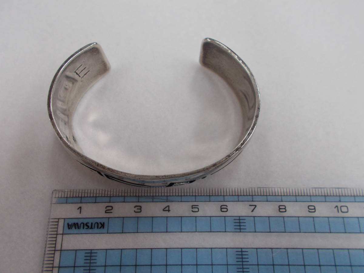 ホピ族 バングル オーバーレイ 172mm ベア パットテワウィナ ベアパウ