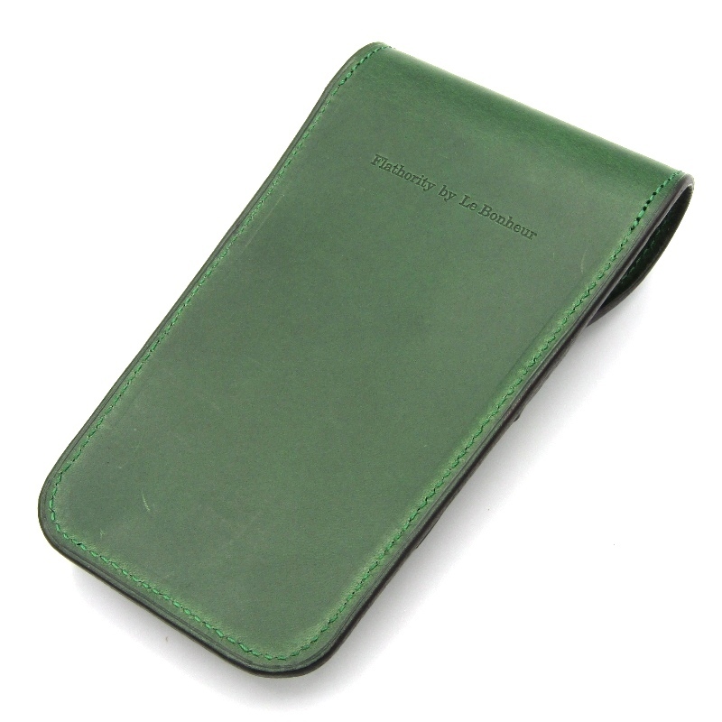 Flathority by Le Bonheur ペンケース 3本入り 緑色 良品 Flathority
