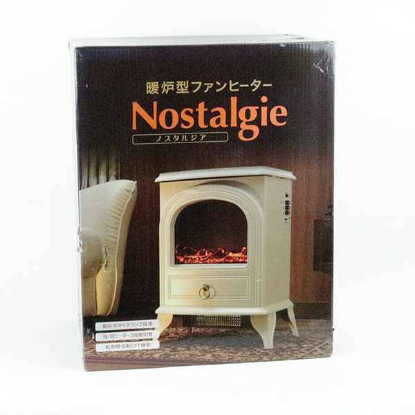 未使用 暖炉型フ ァンヒーター ノスタルジア ホワイト CH-1331WH 暖炉