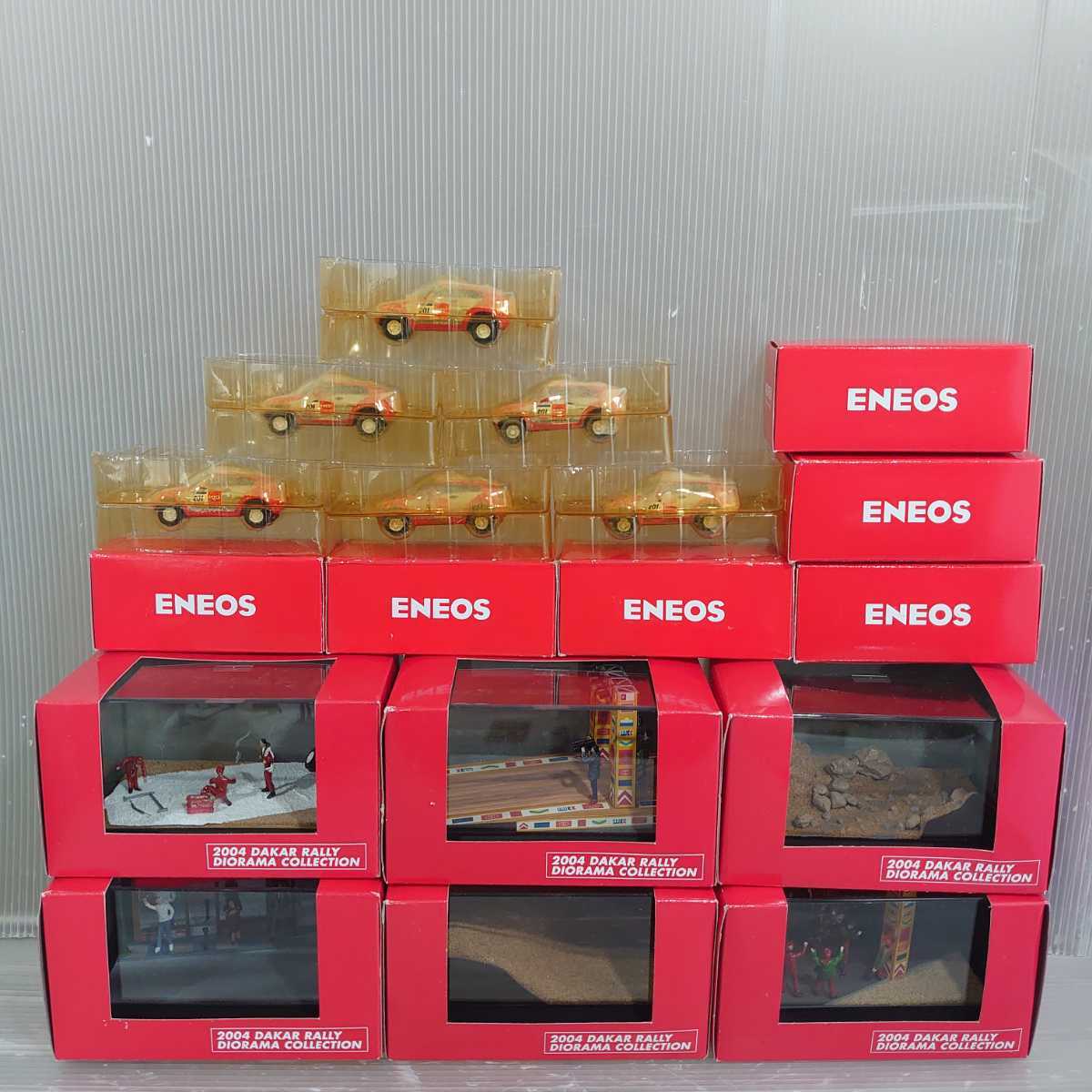 限定SALE，SALE エネオス ENEOS ダカールラリー ジオラマセット 非売品 新日本石油 ミニカー(レーシングカー)｜売買されたオークション情報、yahooの商品情報をアーカイブ公開 - オークファン レーシングカー