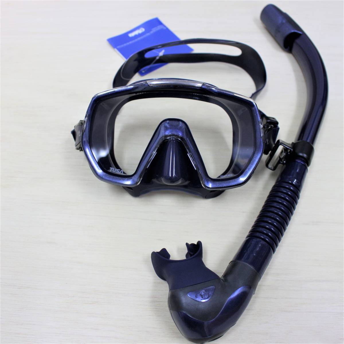 爆買い，新作 TUSA FreedomELITE(フリーダムエリート)インディゴカラーシリコン最新型・一眼マスクID・スノーケルセット新品未使用