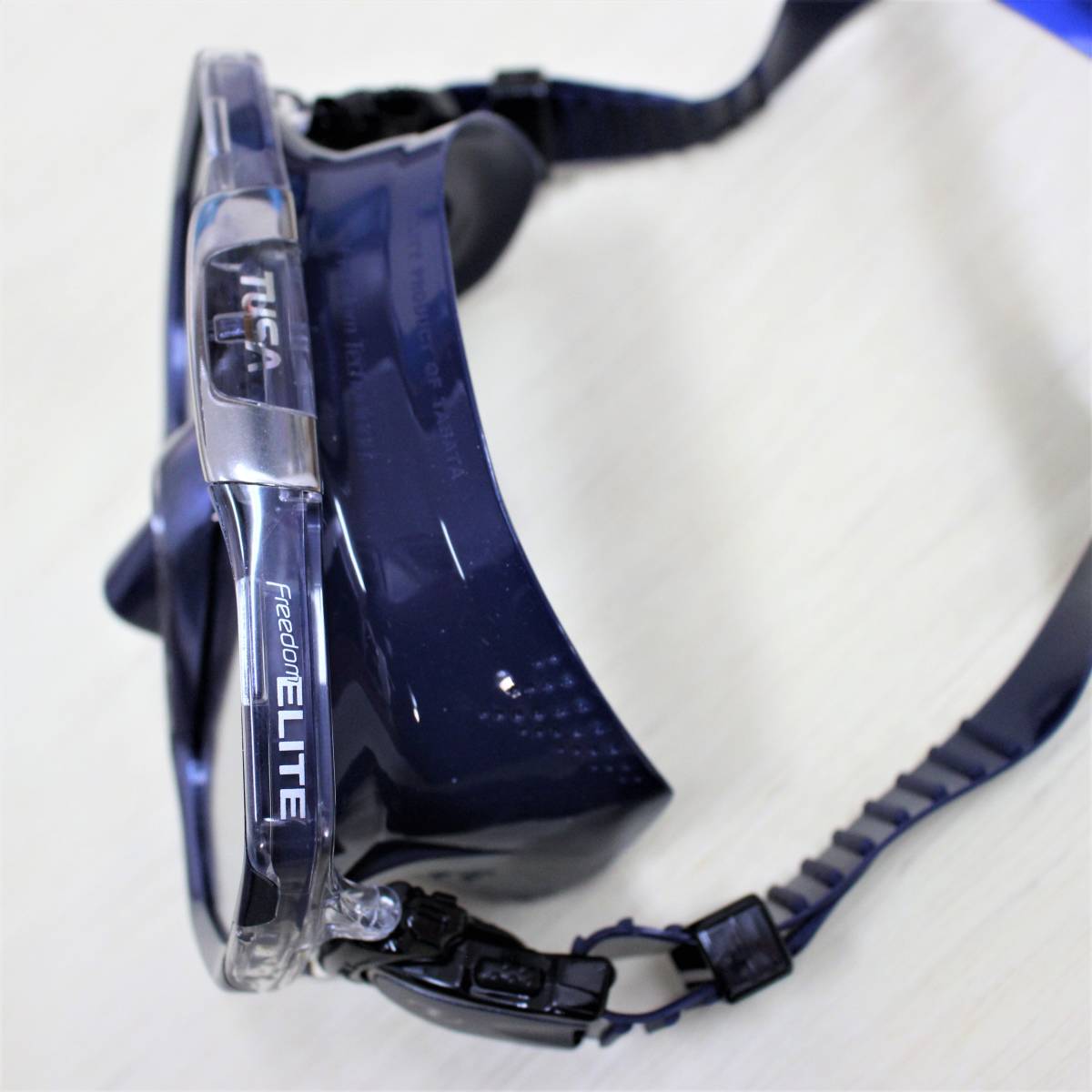 爆買い，新作 TUSA FreedomELITE(フリーダムエリート)インディゴカラーシリコン最新型・一眼マスクID・スノーケルセット新品未使用