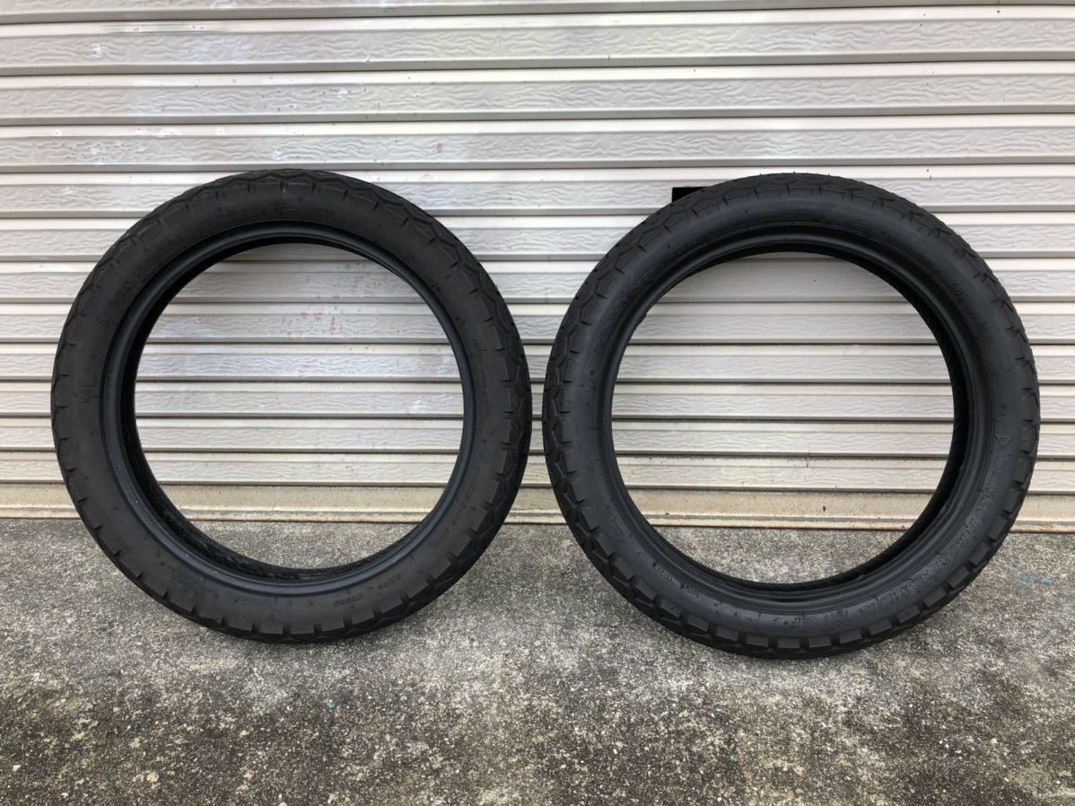 ダンロップ TT100GP 110/90 18 3.50-18 前後セット 中古 Z400FXなどに