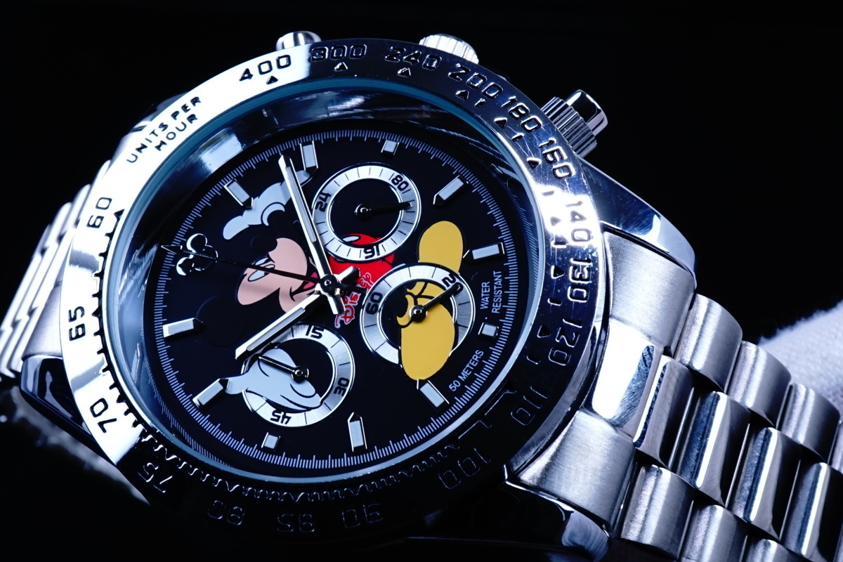 定番人気，品質保証 1円&times;10本 ほぼ入手不可能 Disney限定/MICKEYミッキーマウス別注コラボ時計/クロノグラフ美しすぎるBK5気圧絶版 逆輸入(海外モデル)｜売買されたオークション情報、yahooの商品情報をアーカイ 海外モデル