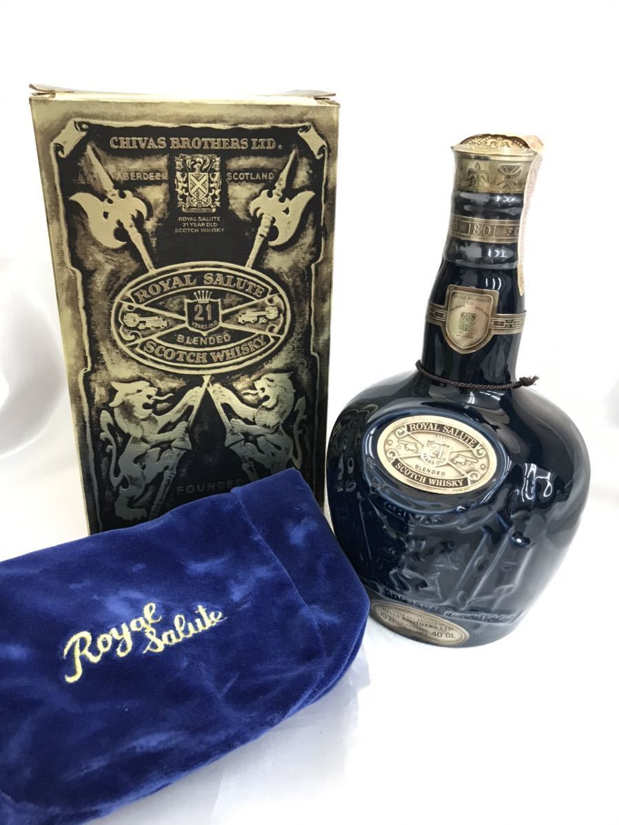 三209］ROYAL SALUTE/ロイヤルサルート/21年/スコッチ/ウイスキー/青