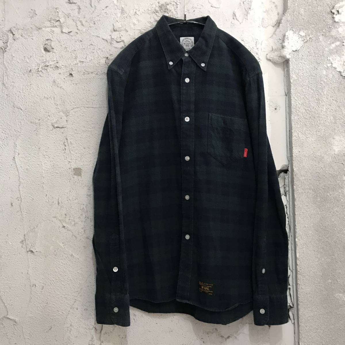 WTAPS L⁄S ダブルタップス 14aw 14AW チェックシャツ UNION ギンガム 