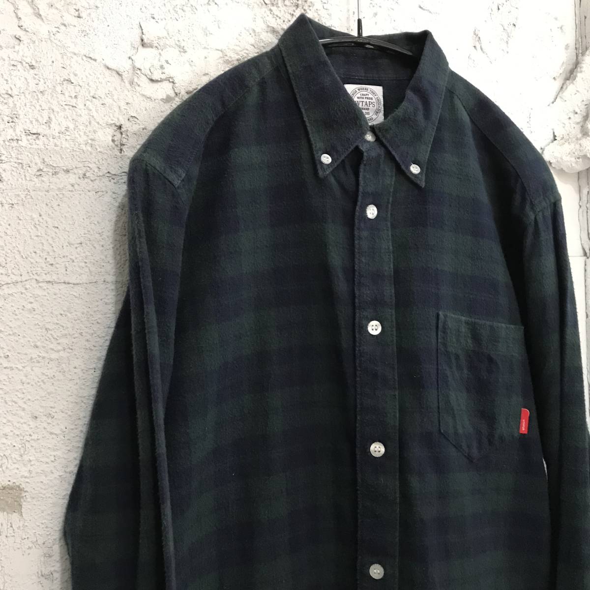WTAPS L⁄S ダブルタップス 14aw 14AW チェックシャツ UNION ギンガム 