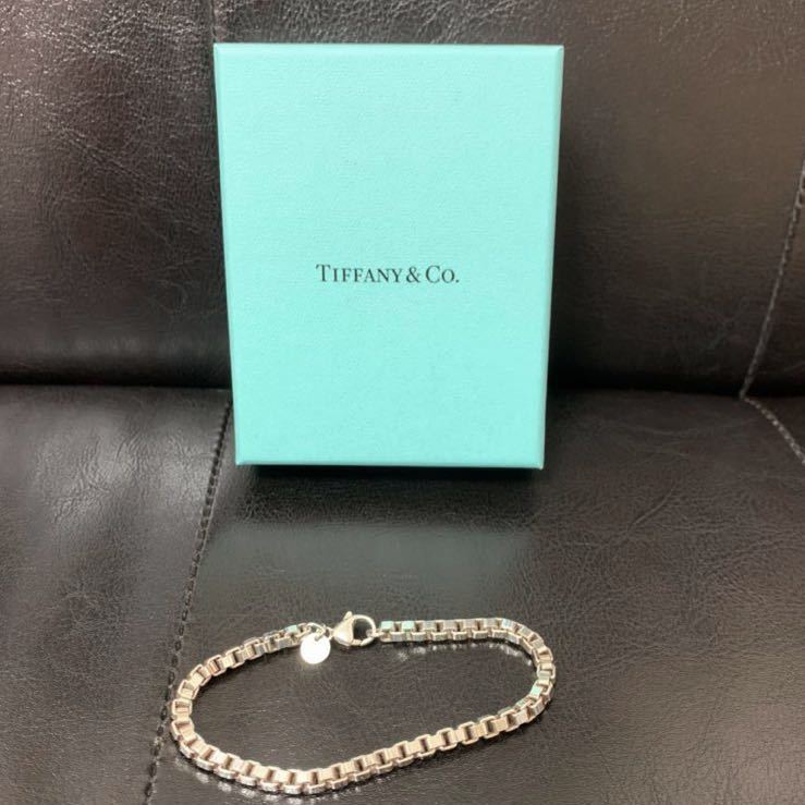 美品 TIFFANY&Co. ティファニー ベネチアン ブレスレット チェーン