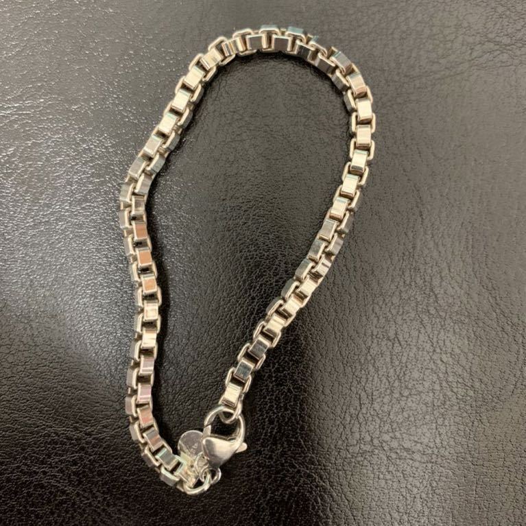 美品 TIFFANY&Co. ティファニー ベネチアン ブレスレット チェーン