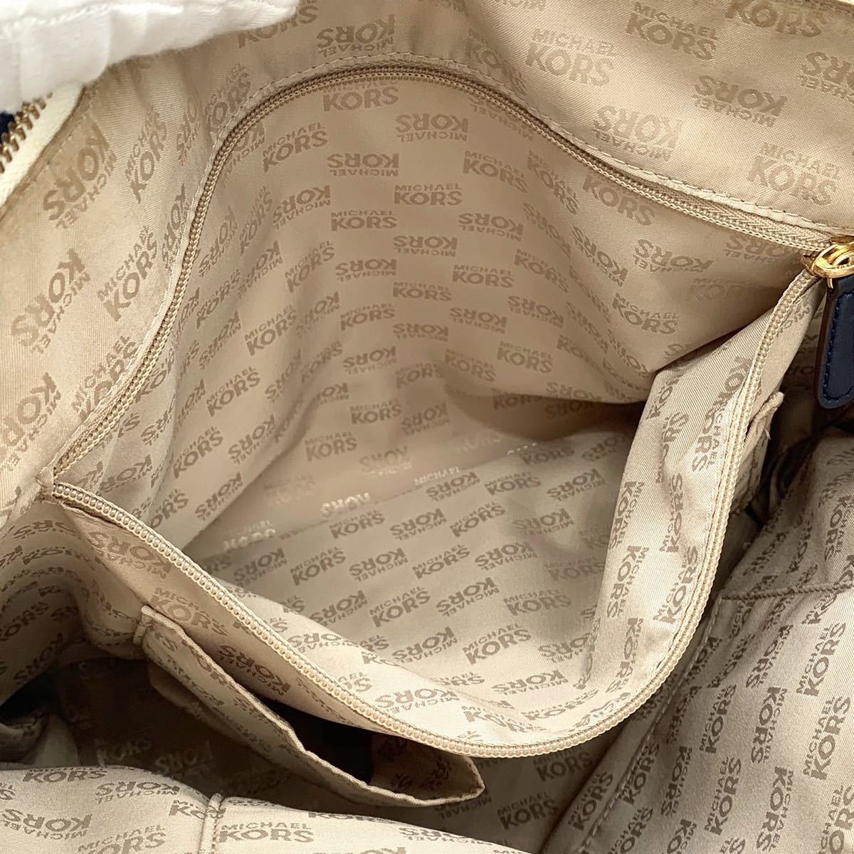 1円 美品 MICHAEL KORS マイケルコース レザー トートバッグ 