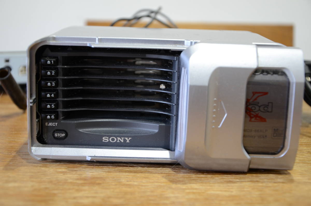 ソニー MDX-66XLPRF SONY MDチェンジャー FM飛ばし 6連MDチェンジャー 