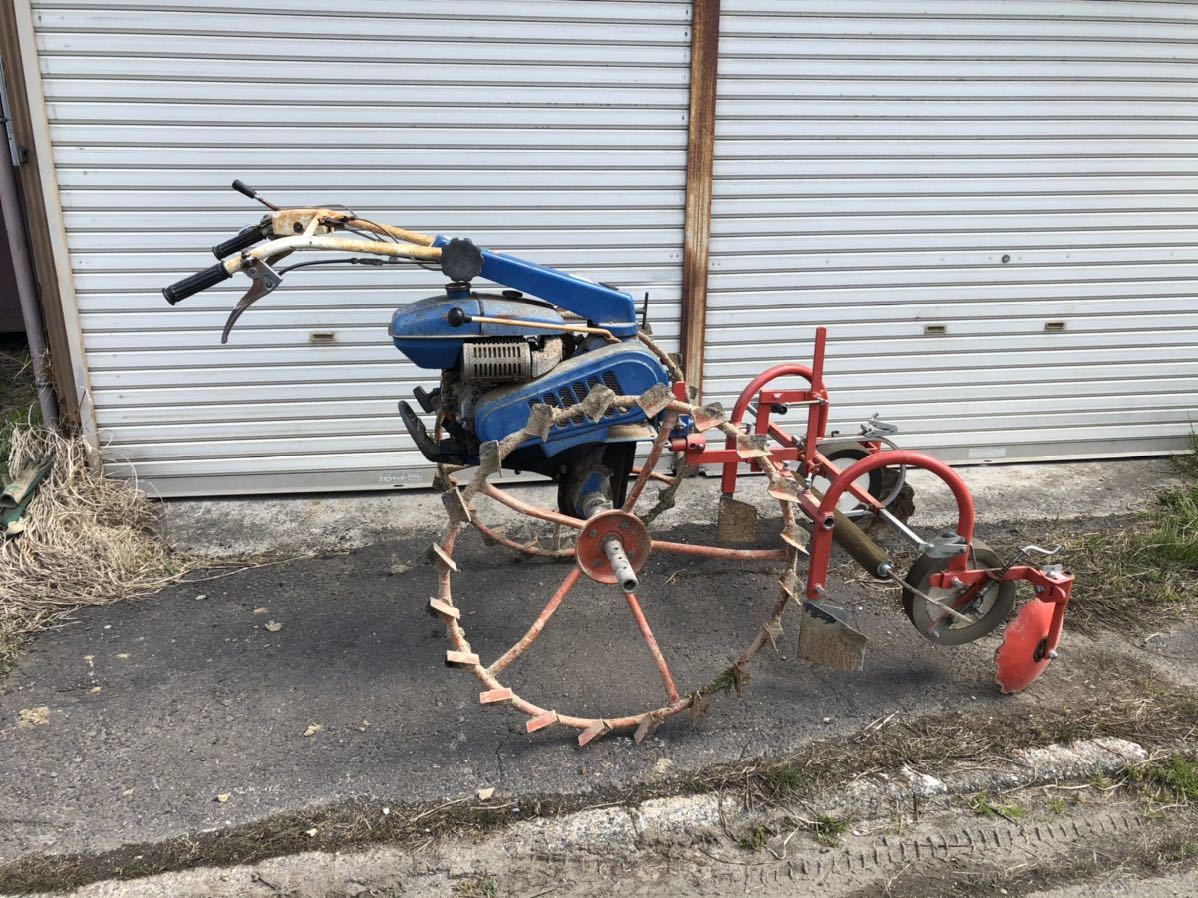 専用2 イセキ マルチャー付き 管理機 耕うん機 マルチ張り機 農機具 KF 522