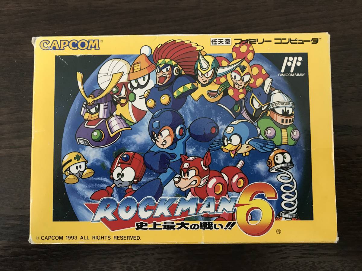 ロックマン6 ファミコンソフト | 史上最大の戦い!! ファミコン 箱