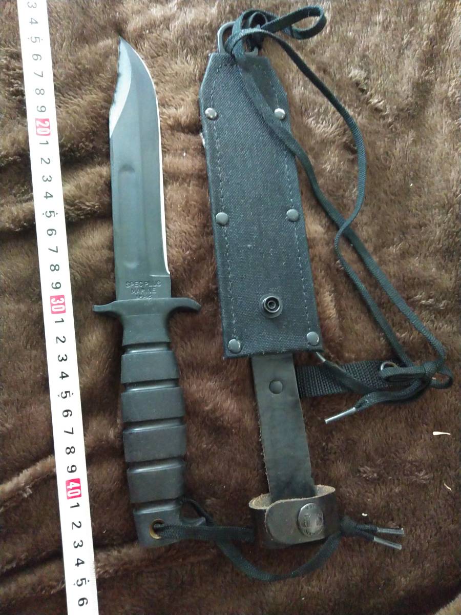 Ontario | SP1-95 eBay Marine Knife USA Spec Plus Black SPEC w&frasl; Sheath PLUS MARINE Aukro
