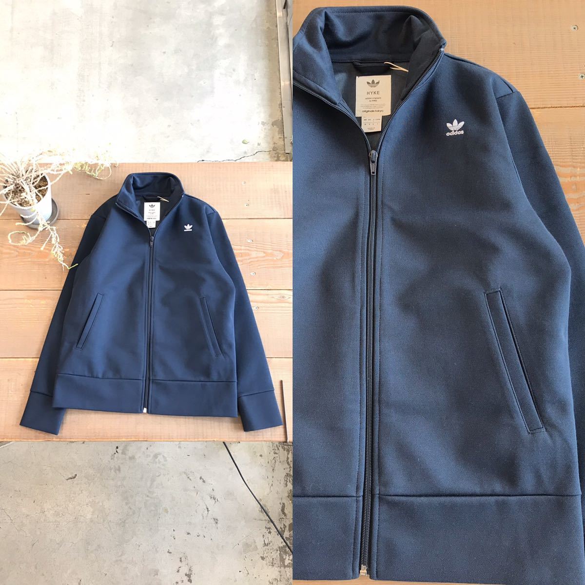  Originals by HYKE トラックジャケット ネイビー 美品 adidas Originals by HYKE アディダスオリジナルスバイハイク