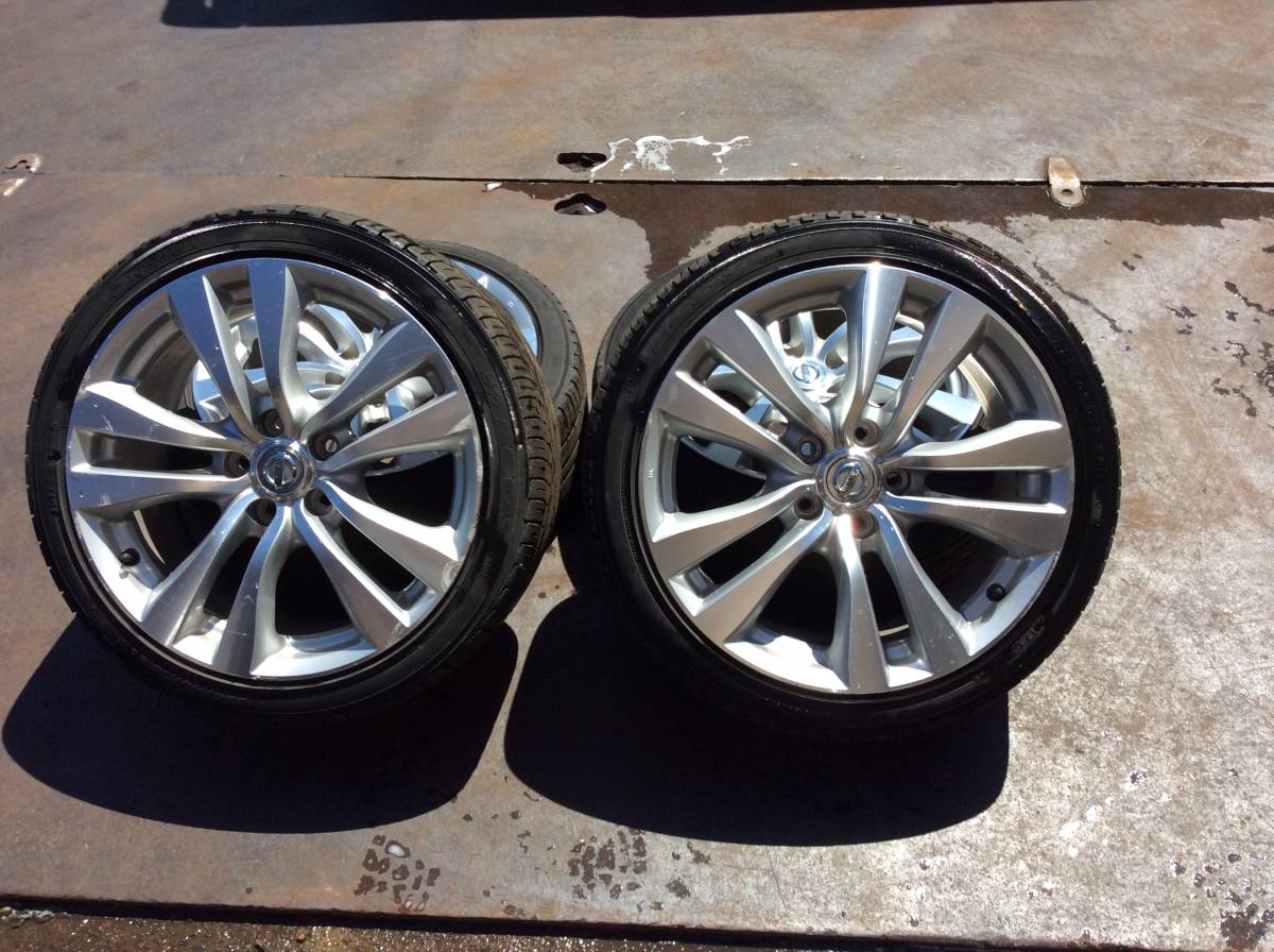 日産 フーガ 純正18インチアルミホイール 18×8J+47 114.3 225/40/18