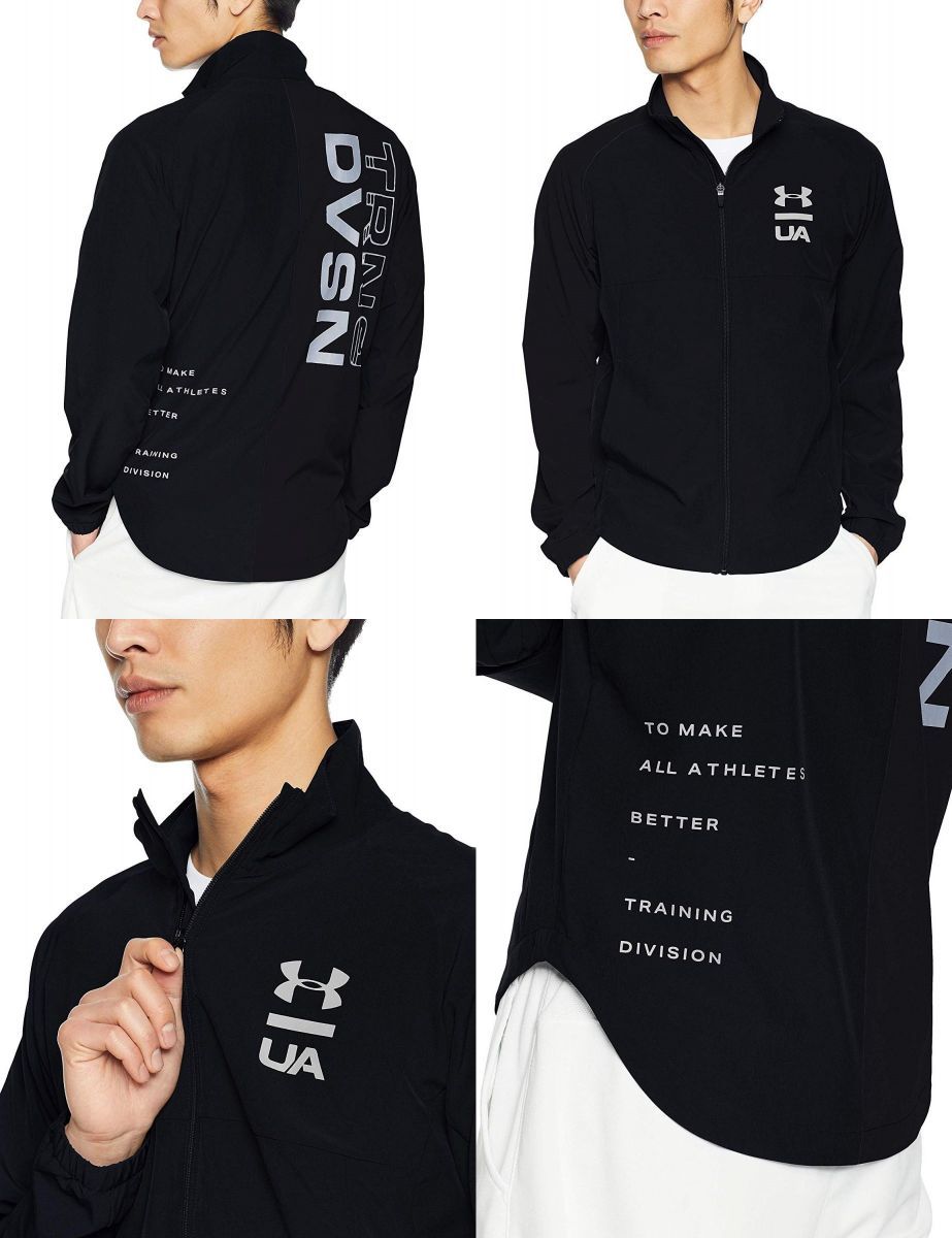 定番，新作登場 アンダーアーマー UNDER ARMOUR メンズ 撥水 ウォームアップ ジャージ ジャケット 黒 Mサイズ 1331583-002-M 二 QWER(アンダーアーマー)｜売買されたオークション情報、yahooの商品情報をアーカイブ公 ジャンパー、ジャケット