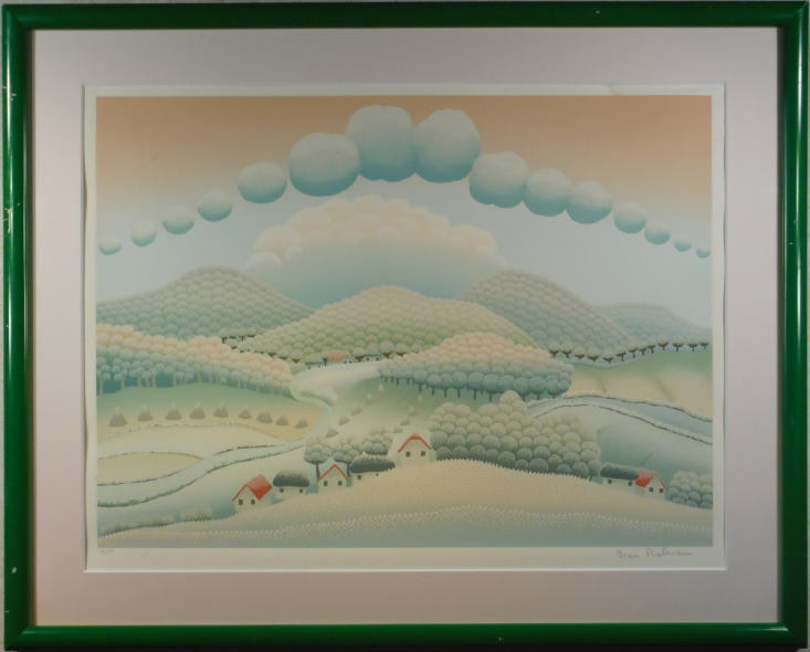 原田泰治がジークレーの版画で制作したインテリアの絵画 1円～イワン