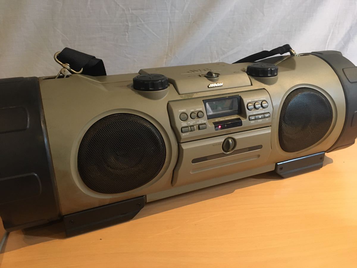 名品。ビクター超大型CDラジカセ ドラムカン RV-X70 昭和レトロ