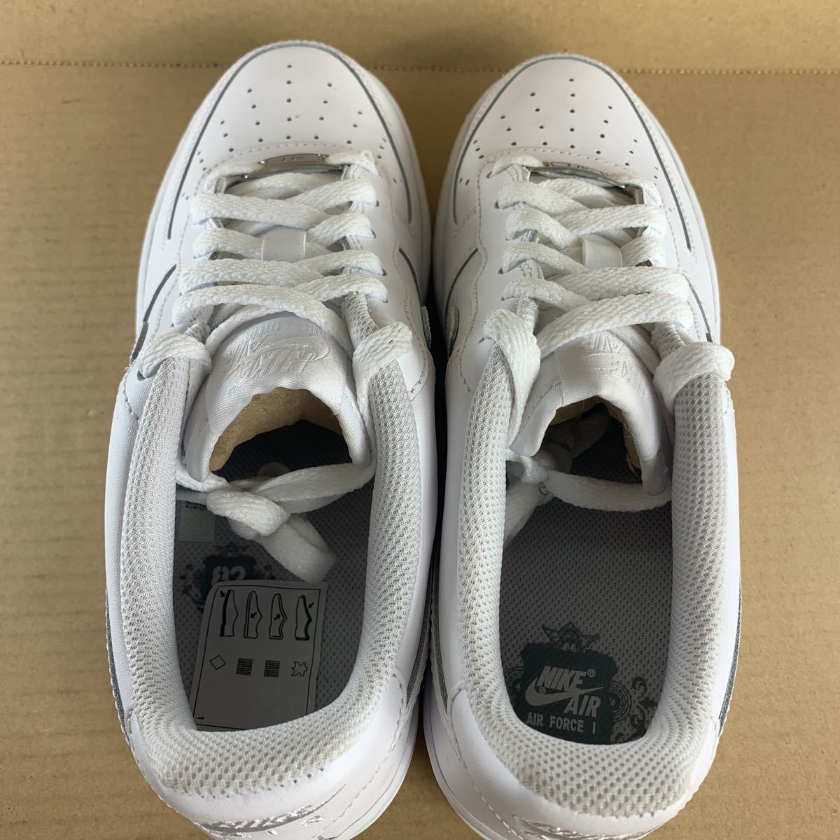 3318 ナイキ エア フォース ワン 24.5cm ホワイト nike force 1 low 314192-117(24.5cm)｜売買さ ...