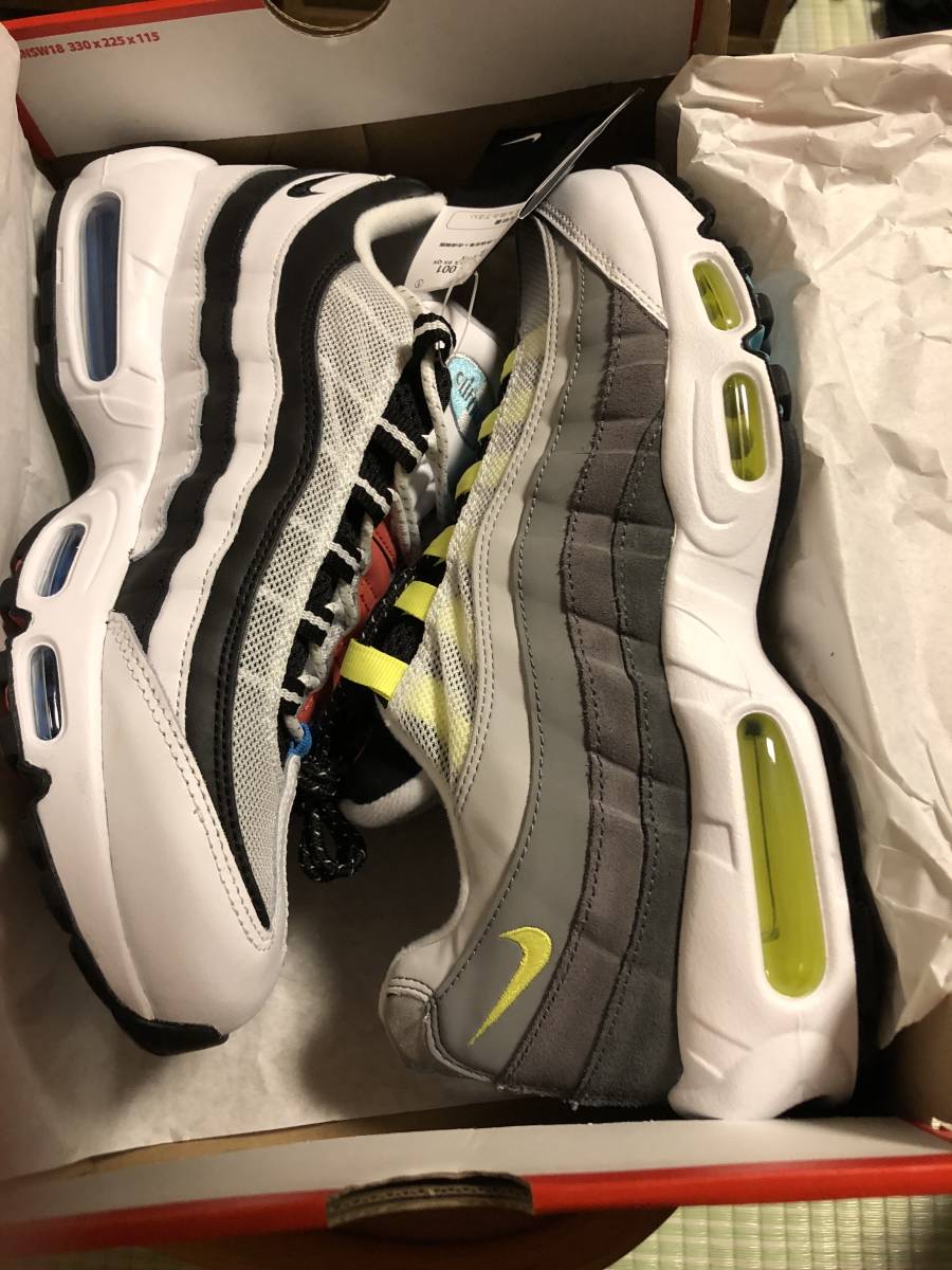 新作，人気セール ATMOS当選購入品 黒タグ NIKE AIR MAX 95 QS GREEDY 2.0 SPLIT STYLE ナイキ エアマックス 95 QS グリーディー CJ0589-001 US9 27cm(27.5cm)｜売買されたオークション情報、yahooの商品情報をアーカイブ公開 - オーク 27.5cm