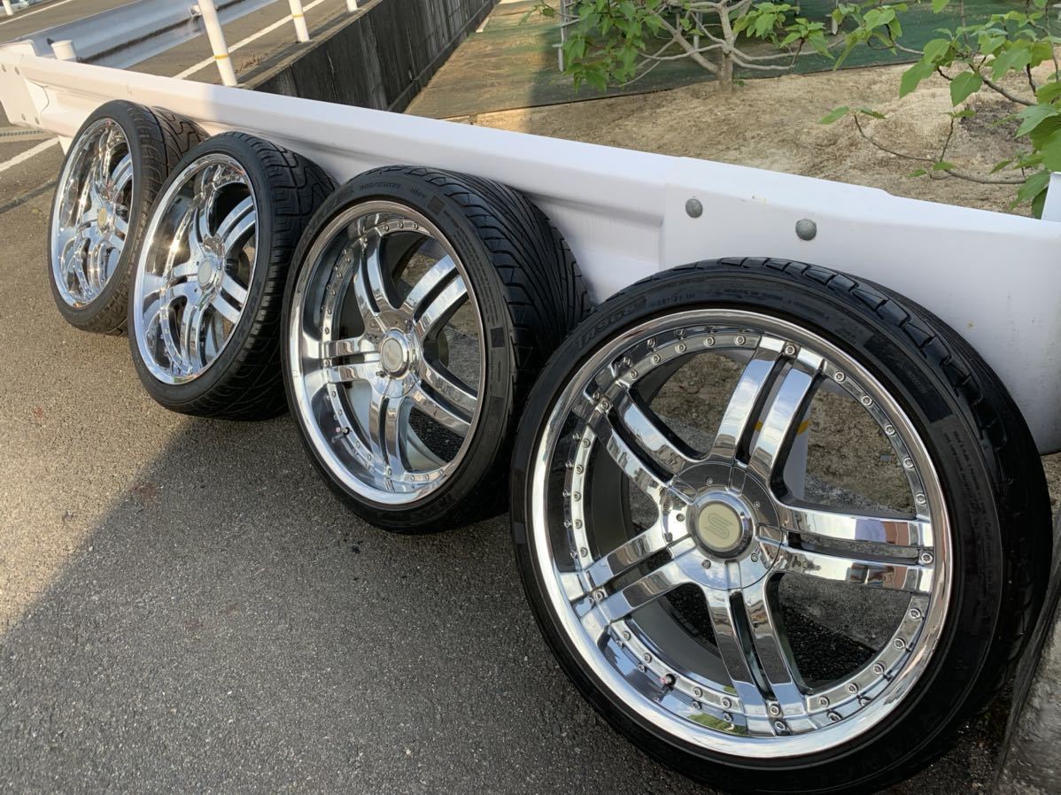 メーカー不明 22インチホイール タイヤセット 9.5J PCD115 ダッジ
