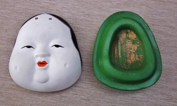 京焼人形師 錦染造【お福香合】色合わせ共箱_3