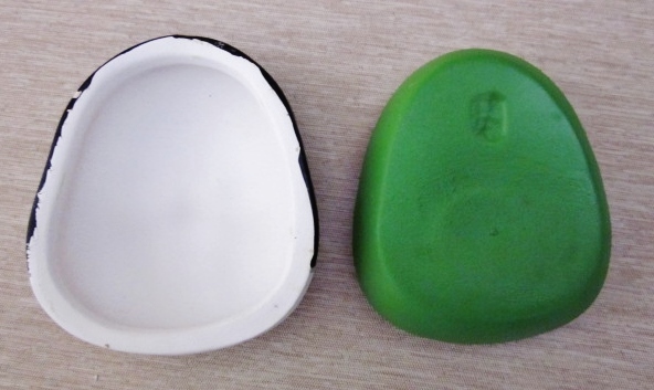 京焼人形師 錦染造【お福香合】色合わせ共箱_4