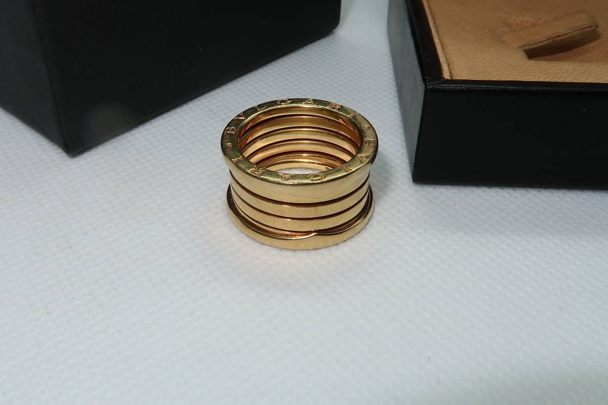 ○○ブルガリ BVLGARI ビーゼロワン B-ZERO1 リング K18YG/750 ♯58 