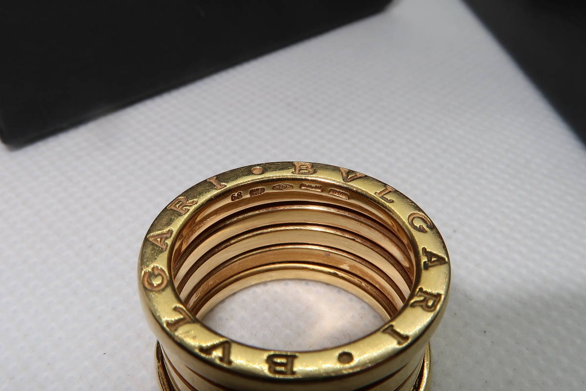 ○○ブルガリ BVLGARI ビーゼロワン B-ZERO1 リング K18YG/750 ♯58 