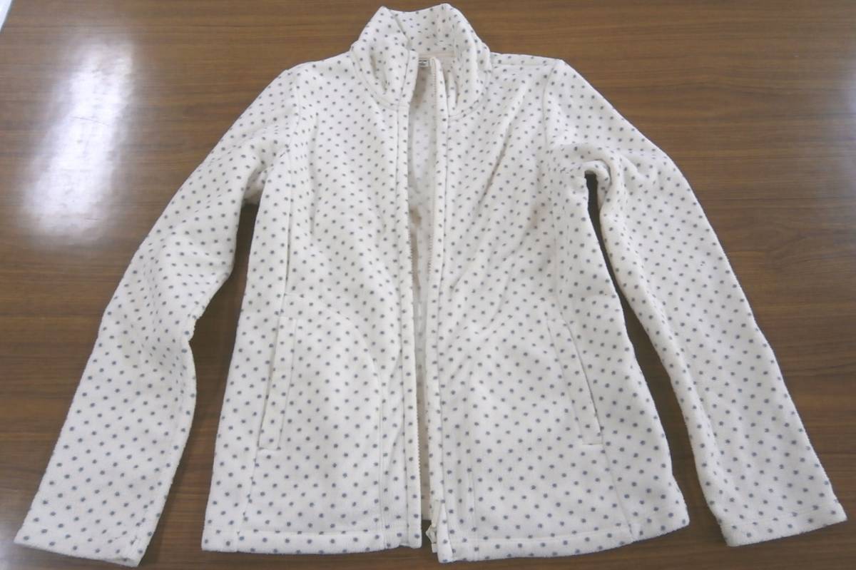 UNIQLO　レディース　フリース　ベージュ　ドット　サイズM_1
