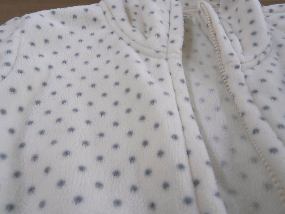 UNIQLO　レディース　フリース　ベージュ　ドット　サイズM_2