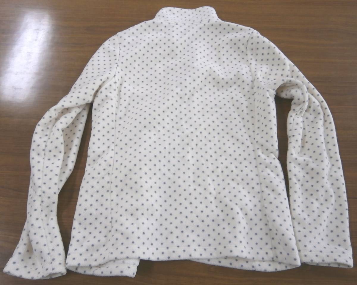 UNIQLO　レディース　フリース　ベージュ　ドット　サイズM_5