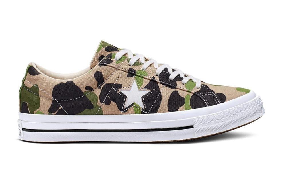 新品 海外限定 迷彩29cm Converse One Star OX Archive Prints Duck 