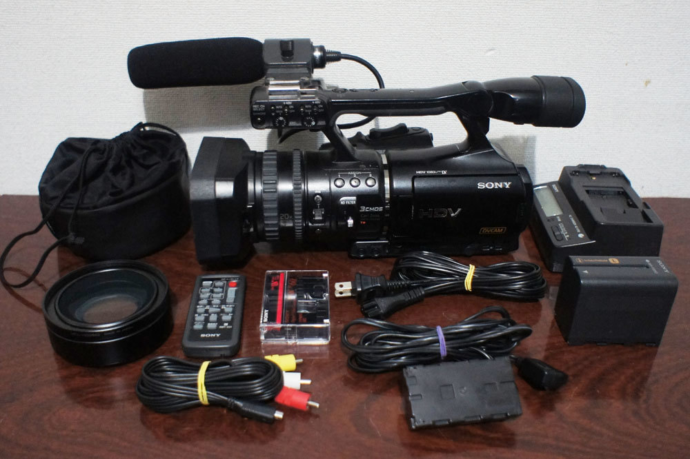 激安 セール 1円～Sony【 HVR-V1J 】HDV miniDV 業務用 DRUM 640h
